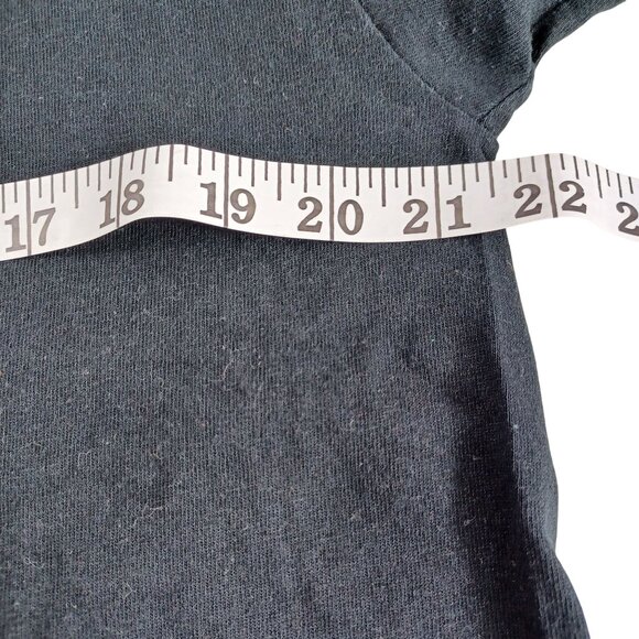 Yazbek Black Long Sleeve Slouchy Boxy T-Shirt Colorful Skull Unisex Size G - Picture 8 of 10